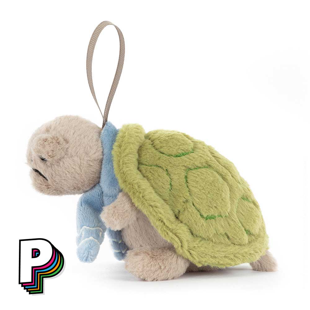 Peluche à suspendre Timmy Tortue Grogon de Jellycat de côté