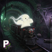 Peluche Mysti dans un train fantôme Jellycat