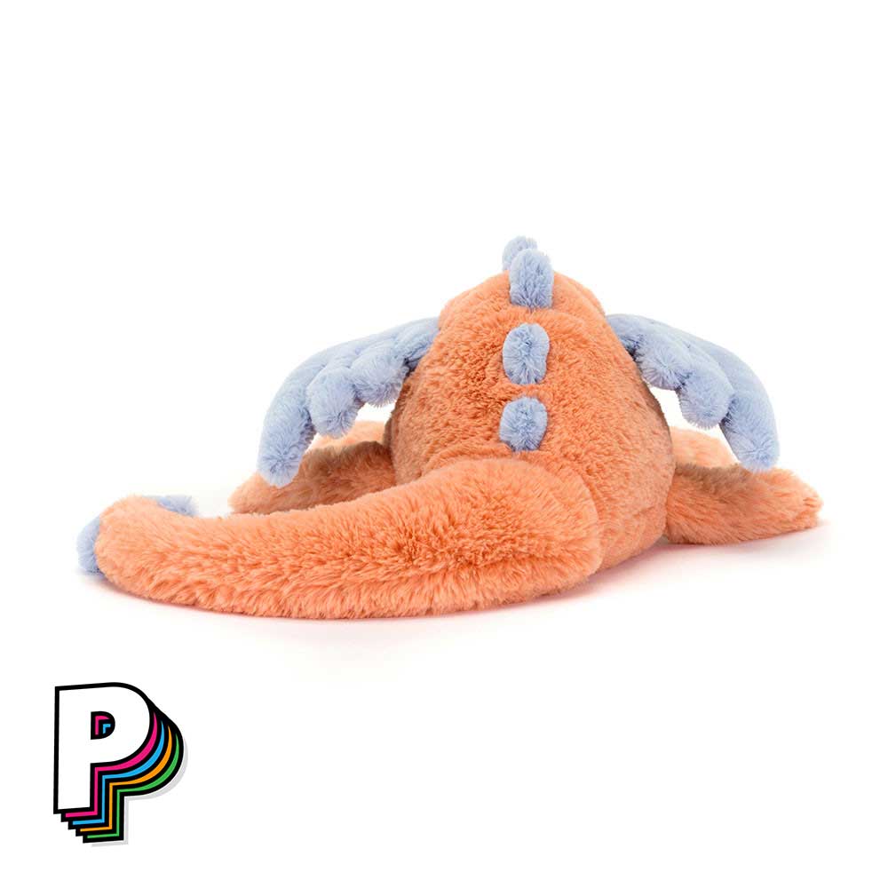 Peluche dragon rose et violet Persimmon Jellycat