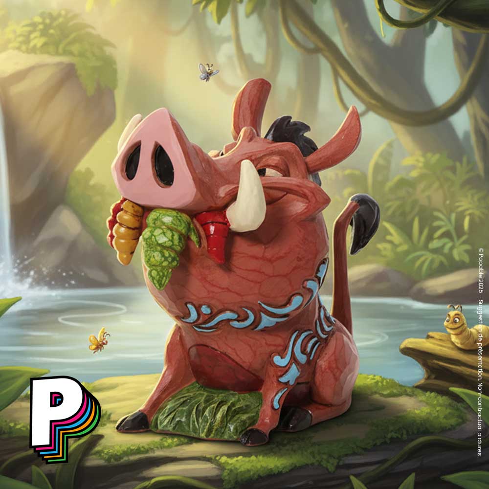 Figurine Pumbaa Disney dans environnement