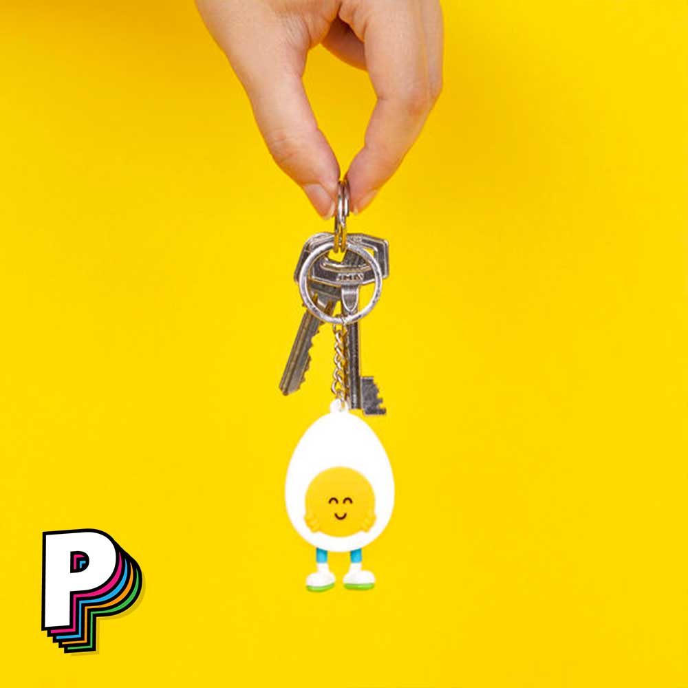 Porte-clés Eggo Chan Oeuf Kawaii avec trousseau