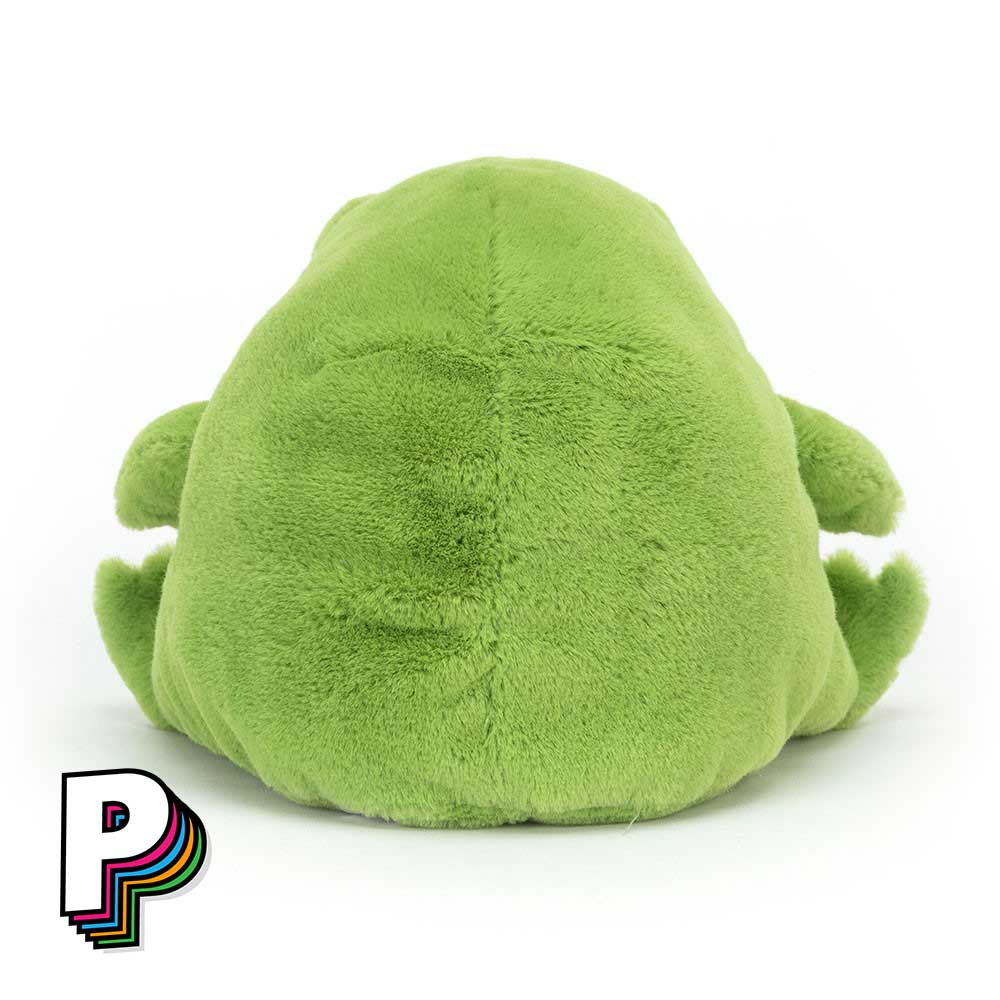 Peluche grenouille de dos