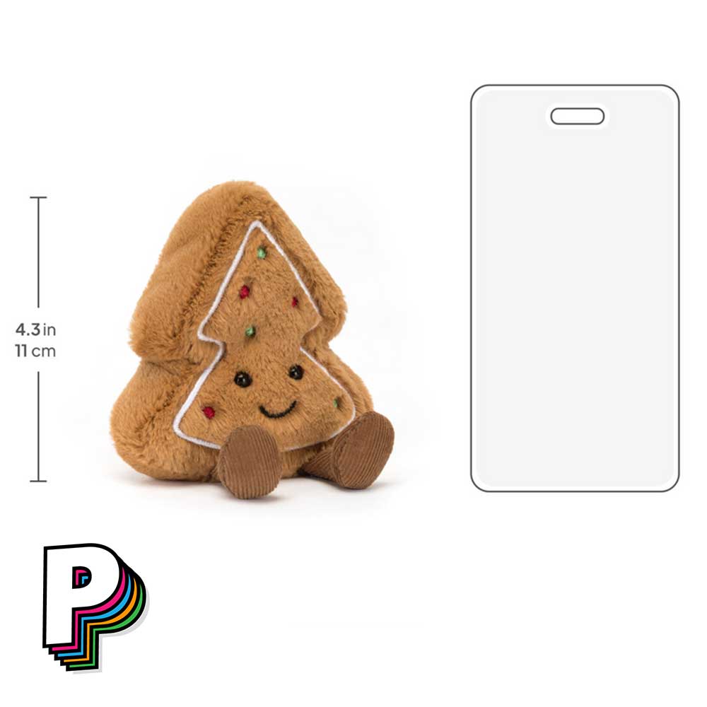 Dimensions Peluche Cookie Sapin de Noël Jellycat