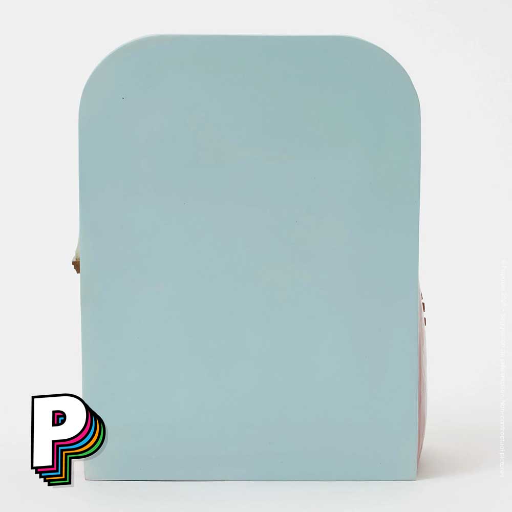 Dos de la Figurine Trio Harry Ron Hermione Château Poudlard de Harry Potter