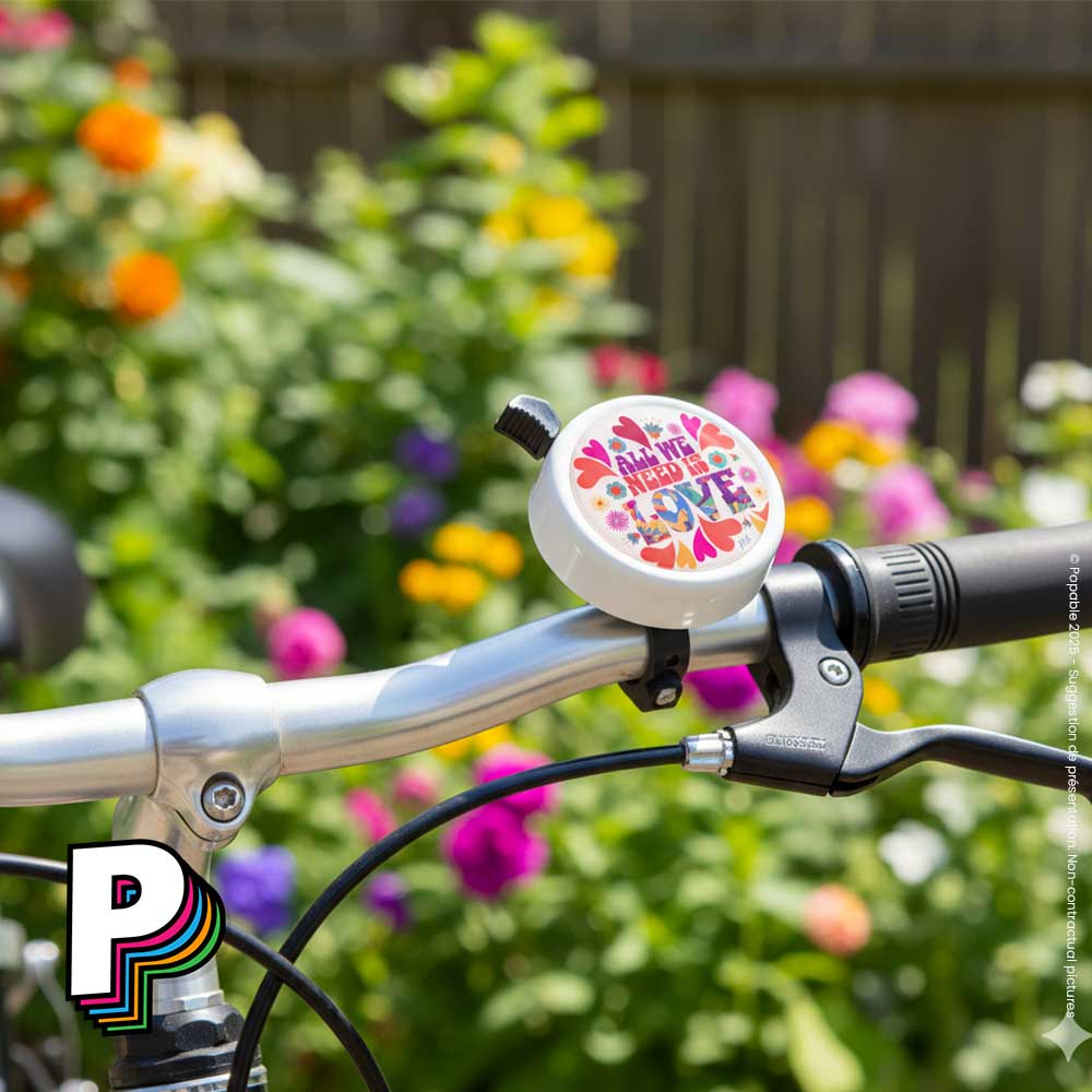 Sonnette vélo All We Need is Love de LIIX