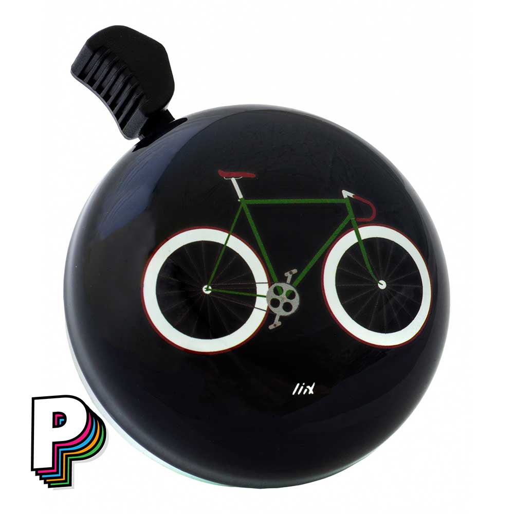 Sonnette vélo Brooklyn Bike de LIIX détail illustration vélo vert de course