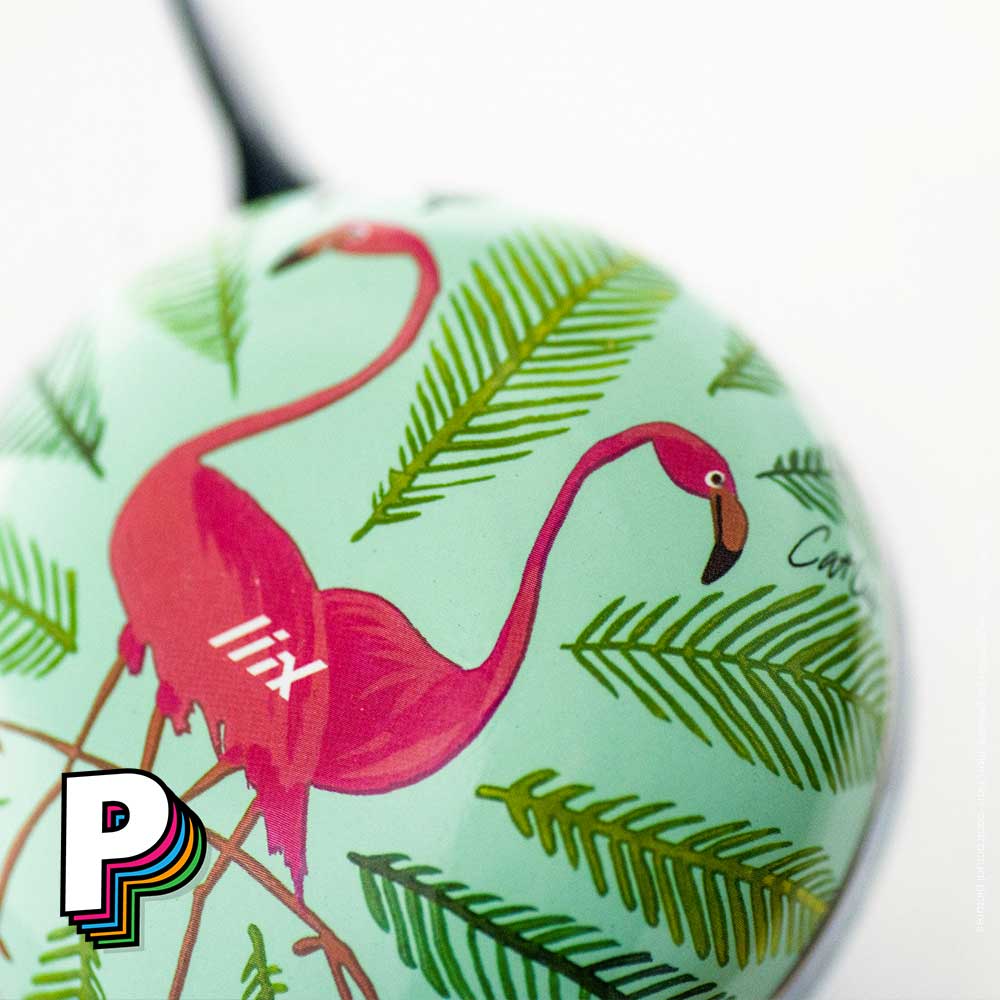 Détails des flamants roses