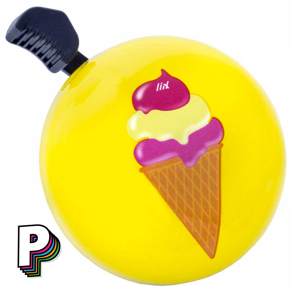 Détails de l'illustration glace colorée sur la sonnette 