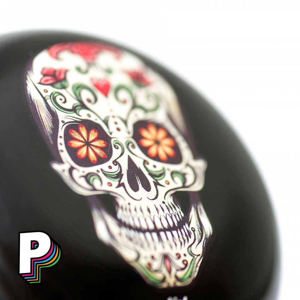 Sonnette Tête de mort Mexicaine pour vélo de LIIX détails de la tête