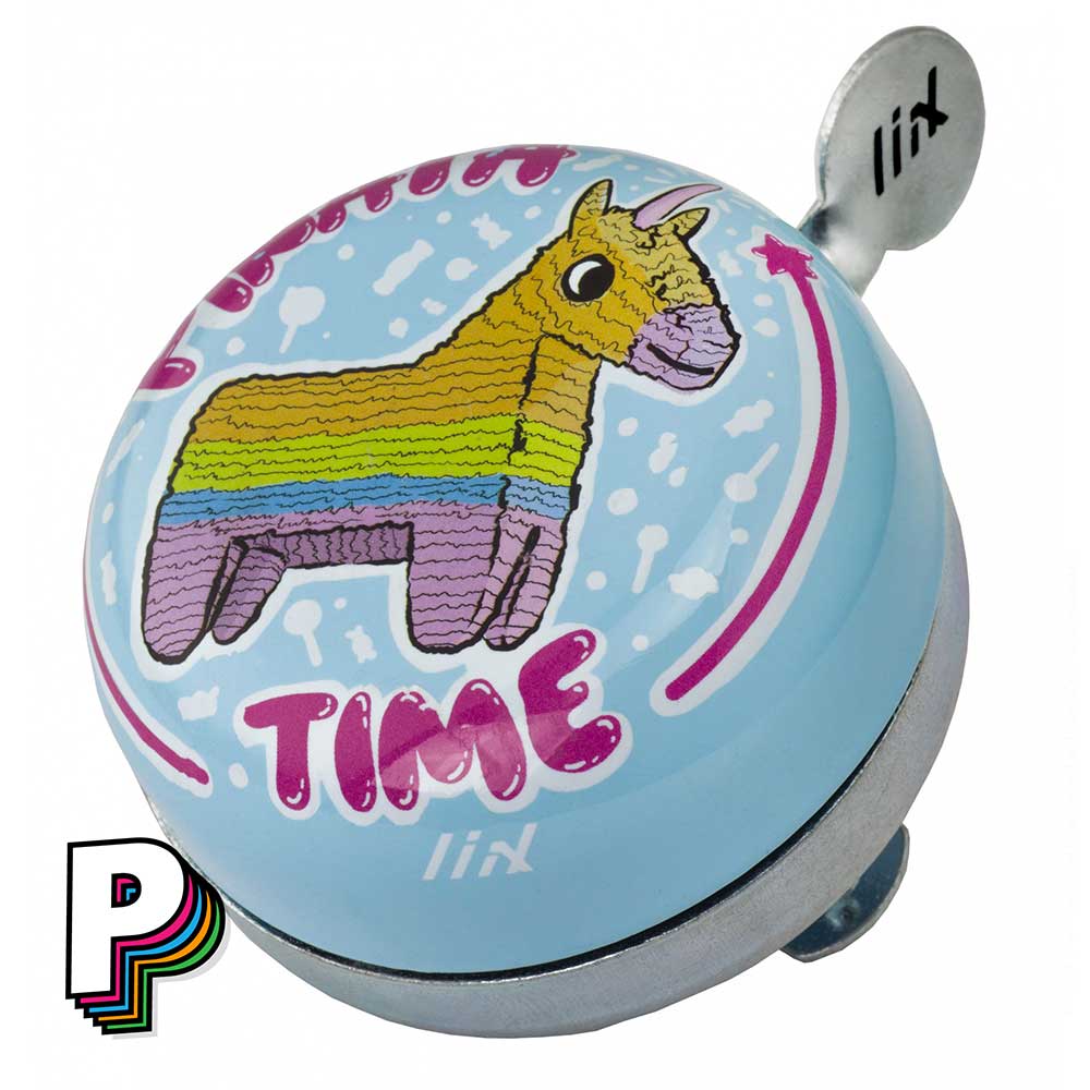 Sonnette Licorne Piñata bleue pour vélo de LIIX détails illustration