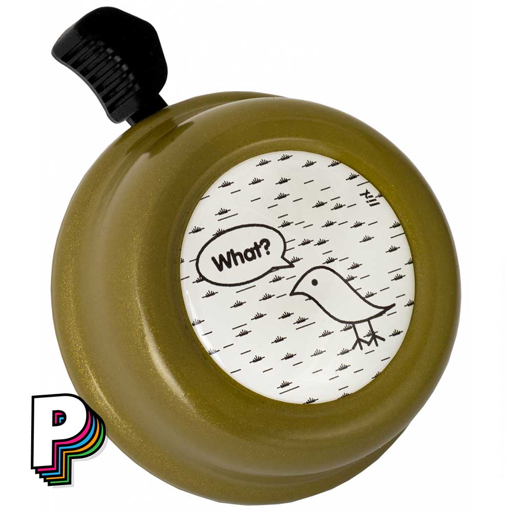 Sonnette vélo vert olive What Bird ? de LIIX