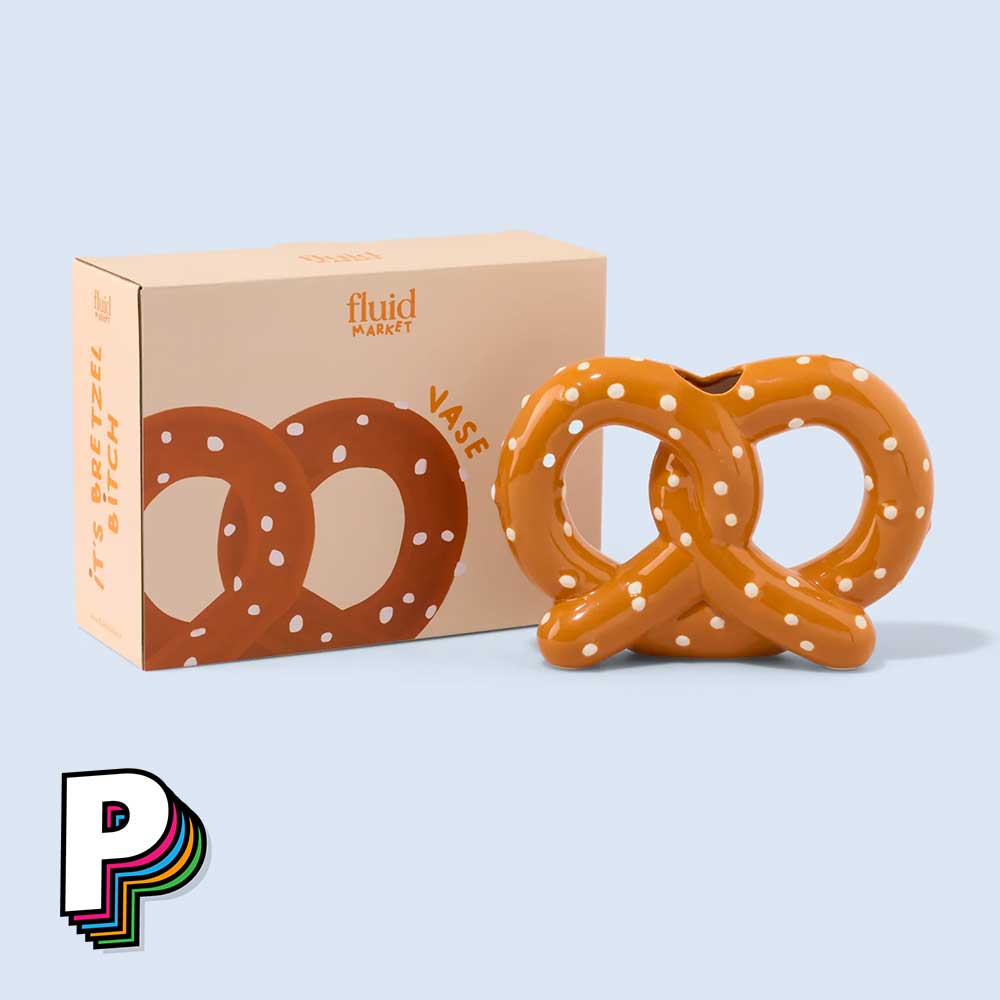 Vase Bretzel en céramique de Fluid Market avec boite