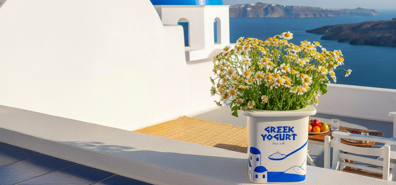 Vase Fluid Market original en Grèce à Santorin