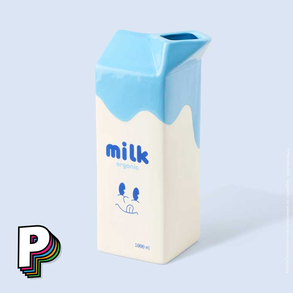 Vase Brique de Lait en céramique de Fluid Market