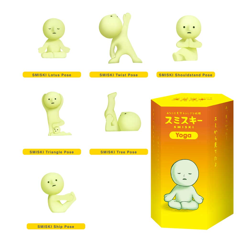 les 6 figurines Yoga smiski à collectionner 