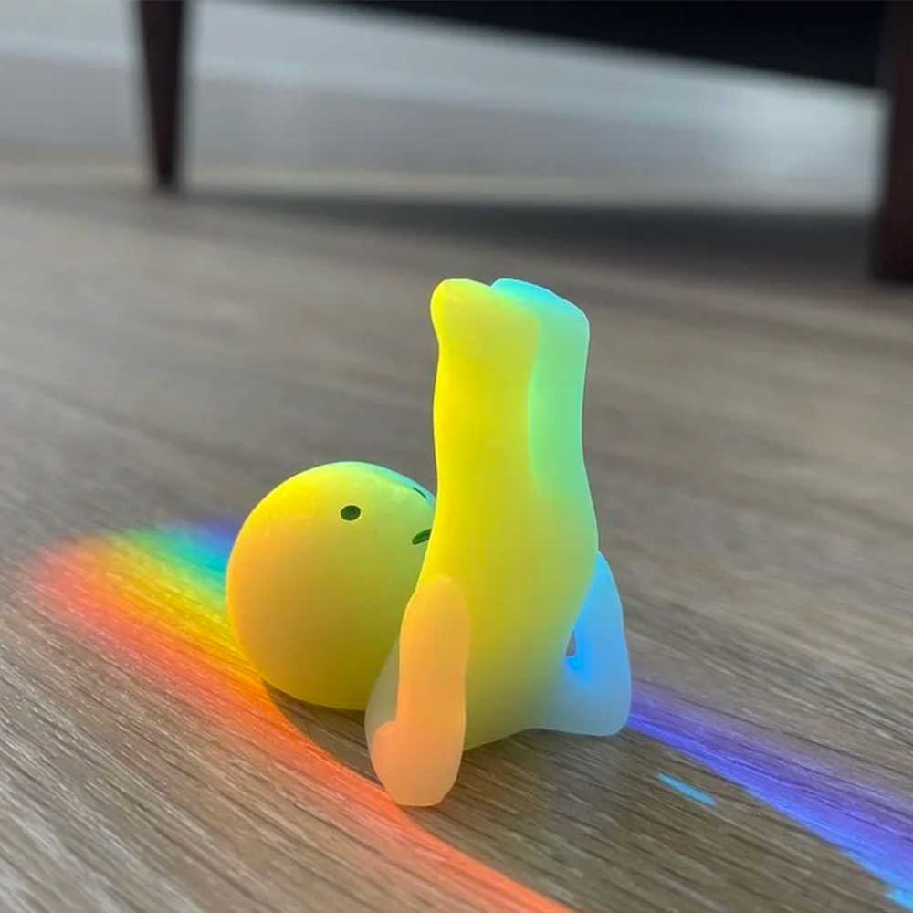 Figurine Smiski Yoga Blind Box Tree pose, l'arbre